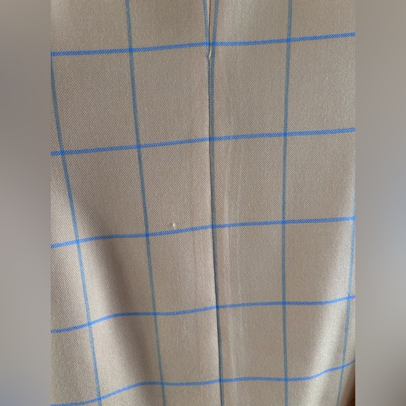 ESCADA MARGARETHA LEY Yellow Cashmere Window Pane Vintage Blazer Jacket 40 M - Picture 8 of 8